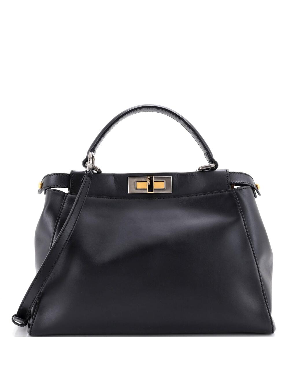 Fendi Peekaboo Bag Rigid Leather #349579F16B